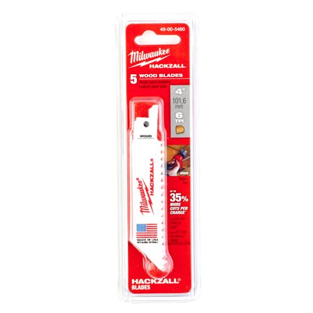 Milwaukee 48475460 Tigersågblad 100 mm, 6T, 5-pack, Såga