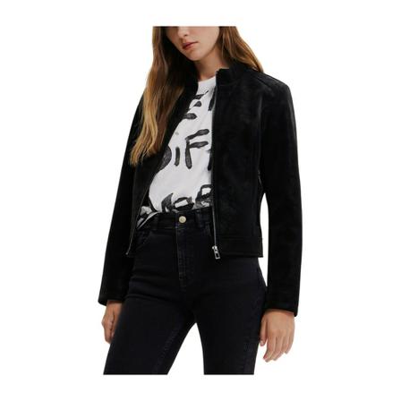 Desigual, Light Jackets Zwart, Dames, Maat:S,polyester