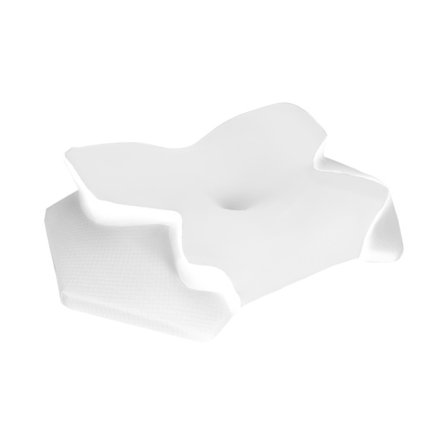 Viskoelastisk nackkudde, Ergonomisk Memory Foam Ice Silk lindrar nacksmärta (Vit)