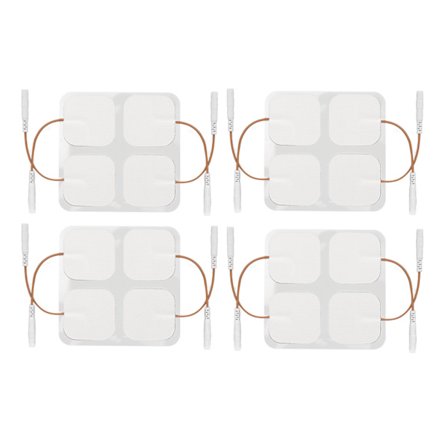 16 kpl uudelleenkäytettäviä itseliimautuvia elektrodilaastareita 1,6 tuuman 2,5 mm 0,1 tuuman neliötyyny TENS-laitteeseen