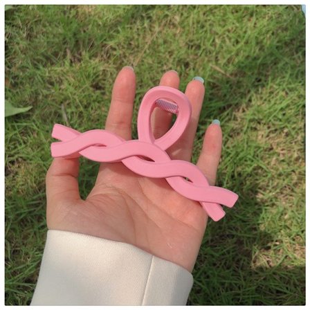 Kvinnors hårklor söt badklämma hajklämma söt huvudbonad stor storlek stor (rosa)