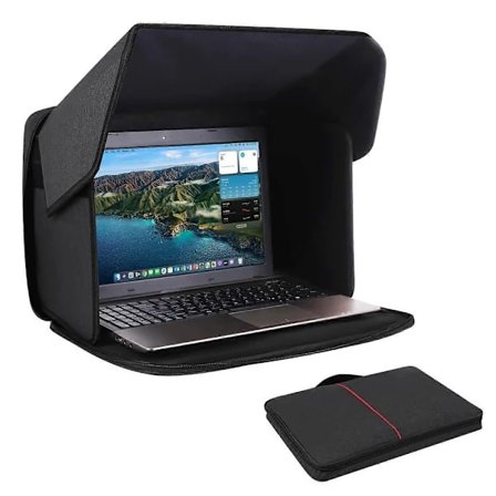 16 tuuman kannettavan tietokoneen aurinkosuoja Taitettava häikäisynestosuoja Yksityisyyssuoja ulkokäyttöön