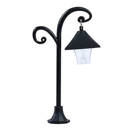 Miniature Gadelampe Modeljernbane Toglampe Stolpelampe Udendørs Kanal Stolpelampe (1 stk)