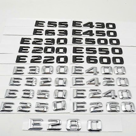 Takaluukun tunnusmerkki E-sarjan W210 W211 E43 E53 E63 E55 E200 E220 E250 E280 E320 E350 E420 E550 E500 E430 -malleille