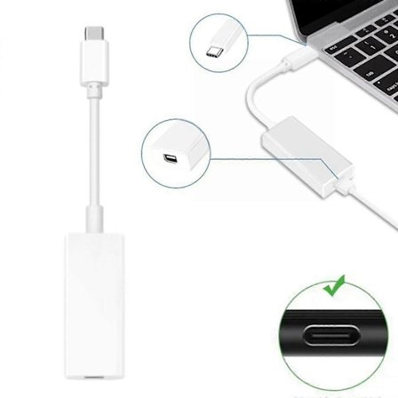 Thunderbolt 3 til Thunderbolt 2 Adapter Type C Kabel USB til MacBook Air Pro
