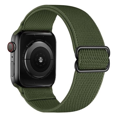 Elastiskt Nylonarmband Apple Watch Ultra 2 49mm Grön