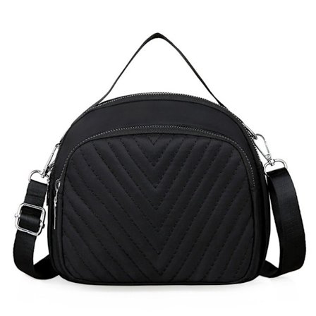 Poikkivartalolaukku Olkalaukku MUSTA