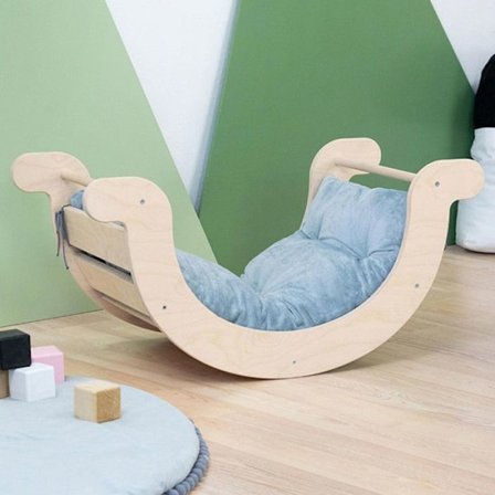 Vaskbar pude til YUPEE og ROKIT balancebræt - grå