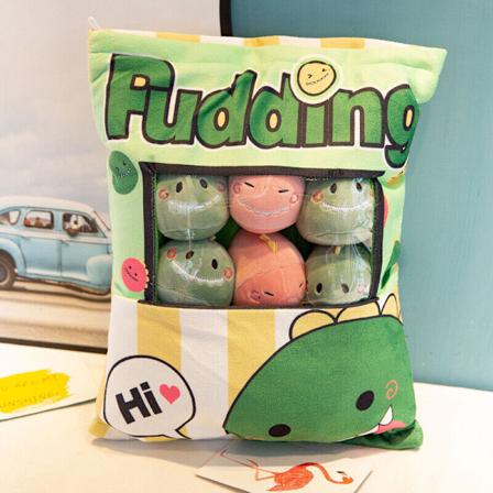 8 kpl Herkullisia plussinen pussi snack tyynyj El in nukkeja Leikkikalut Tyyny Lasten lahjat pieni dinosaurus little dinosaur 45CM*35CM