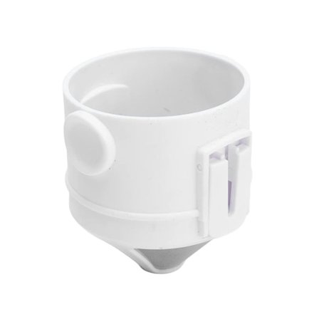 (Vit) Bärbar Kaffefilter Återanvändbar Kaffedroppkopp Mini Vikbar Papperslös Häll över Kaffebryggare