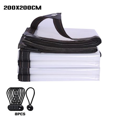 Läpinäkyvä suojapeite, jossa silmäreikä, vedenkestävä polypeite, ihanteellinen leirintään