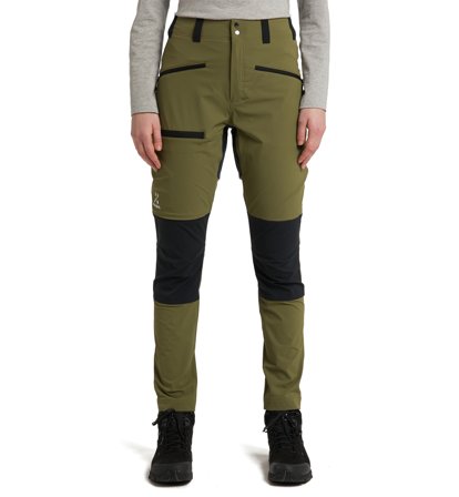 Haglöfs Mid Slim Pant Women Olive Green/True Black - Dame - 40