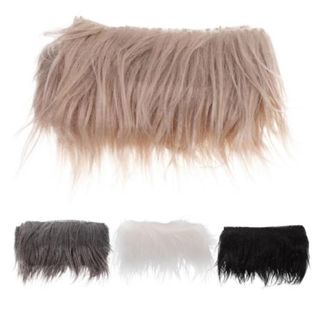 4 stk Heminnredning Fuzzy Craft Pels Shaggy Stoffruller Plysj Bånd Festtilbehør