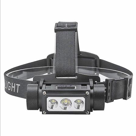 Huvudlampa Uppladdningsbar, 600lumen Super Bright Led Huvudlampa Ficklampa 6 Lägen Grader Justerbar Hardhat Huvudlampa, Vattentät Huvudlampa För Vuxna