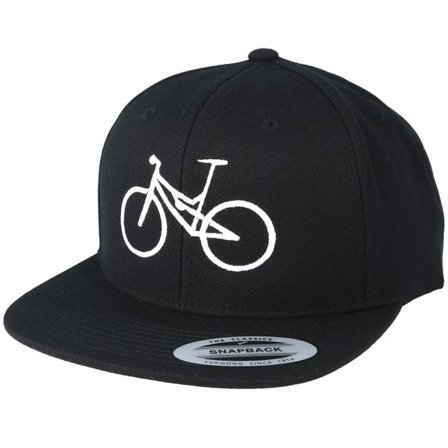 Bike Souls - Svart snapback Keps - MTB Black/White Snapback @ Hatstore