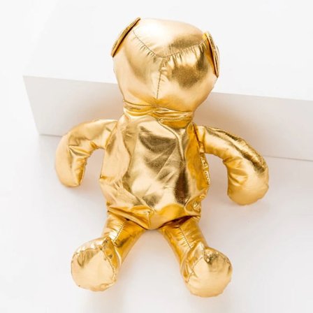 Tecknad Bear Shopping Bag Tote Bag GULD