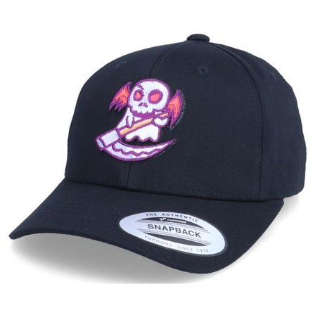Kiddo Cap - Svart adjustable Keps - Kids Cute Reaper Black Adjustable @ Hatstore