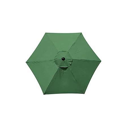 Parasol Udskiftningscover - 6 Ribber - 2M/2.7M/3M - Vandtæt - Anti-Ultraviolet - Udskiftningsstof (2.7M / 8.9Ft, Grøn)