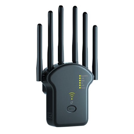 wifi extender, Trådløs wifi signalforstærker 1200MMbps, (sort)