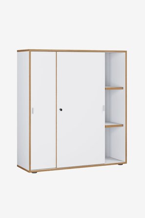 VCM - Skjutbart skåp med 3 fack Salia B100 - Flerfärgad - Hyllor & förvaring - Från Homeroom