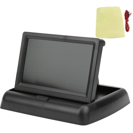 4,3 tums bilskärm TFT LCD-kamera, hopfällbar backkamera för parkering, husbil, lastbil, personbuss