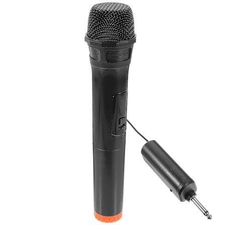 1 sett med trådløs, universell håndholdt profesjonell mikrofon for utendørs live-sending (24,00X4,50X4,50CM, svart)