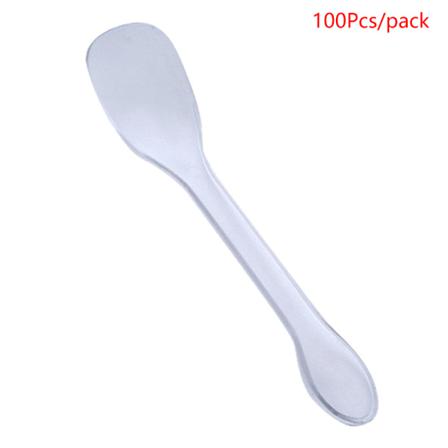 100 St Engångsglass Kaffesked Kaviarsked Omrörning