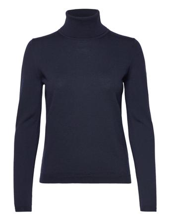 Famaurian Turtleneck Rullekravetrøje Navy BOSS