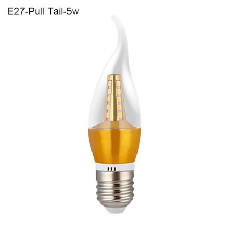 Led stearinlys pærer energisparende lampe E27PULL TAIL-5W PULL TAIL-5W