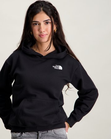 The North Face TEEN ESSENTIAL OVER HD S Zwart Hoodies Meisjes - Kids Brand Store