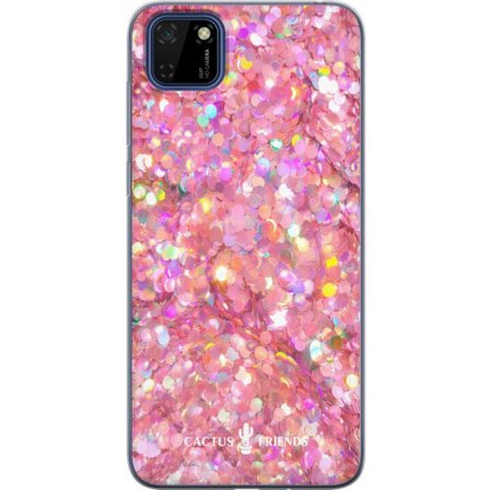 Yhteensopiva Puhelinkuori Huawei Huawei Y5p Cactus and Friends – PinkGlitter