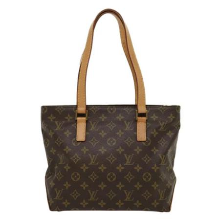 Louis Vuitton Vintage, Pre-owned Cabas Piano Monogram Tote Bag Bruin, Dames, Maat:ONE Size,leer