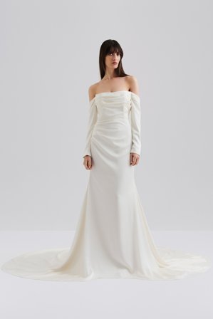 Malina Bridal - Josephine brudklänning - 44 - Cream