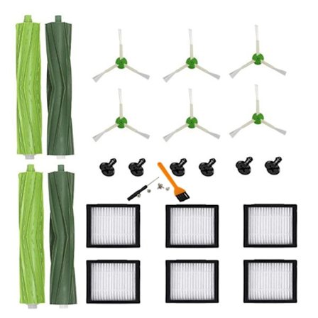 INF Vakuumtilbehør 24 dele iRobot Roomba i6 / i6+ / i3 / i3+ / i4 / i4+ / i7 / i7+ / i8 / i8+ / j7 / j7+ / E5 / E6