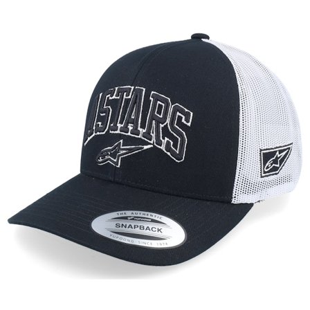 Alpinestars - Black trucker Czapka Z Daszkiem - Dunker Hat Black/White Trucker @ Hatstore