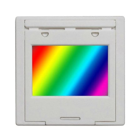 Diffraktionsgitter 600 Linjer 2mm Transmissionsgitter Spektrofotometer Optisk Undervisning Eksperiment Plastik 600 Linjer