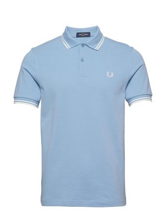 Twin Tipped Fp Shirt Blue Fred Perry