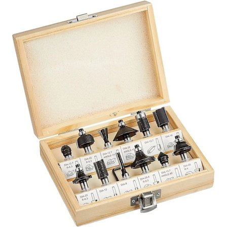 /EA/Sæt med 12 fræsejern til Rt-ro 55 / Bt-ro 1200 E