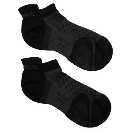 Aclima Ankle Socks 2-Pack Unisex workout socks Black 40-43