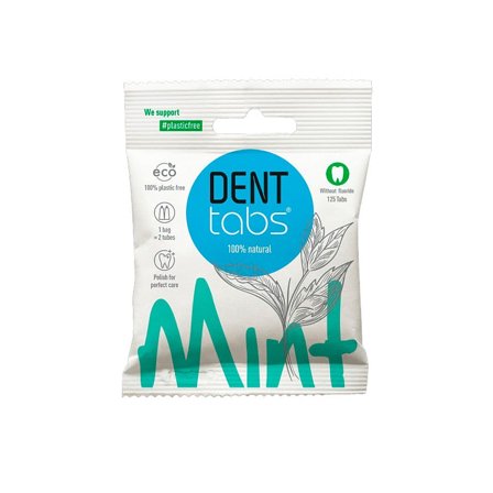 DENTtabs Tandpasta PillerUden Flourid 125 stk., Medicin & Pleje, Mund & Tandpleje, Tandpasta