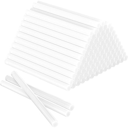 100 stk. smeltelimsstifter 7 x 100 mm, Universal Transparent Limstifter til Varm Limpistol, Velegnet til DIY, Håndværk