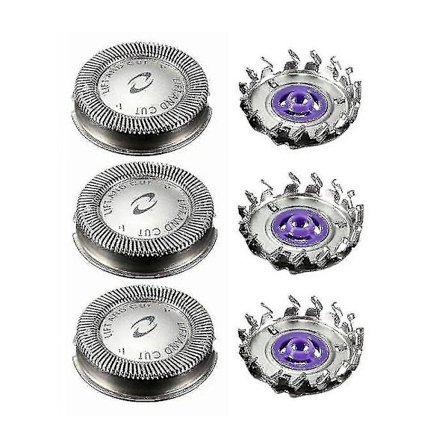 3 stk. udskiftningshoveder til barbermaskine, kompatibel med Philips Norelco Hq56 Hq55 Hq4+ Hq3_(costbuy)