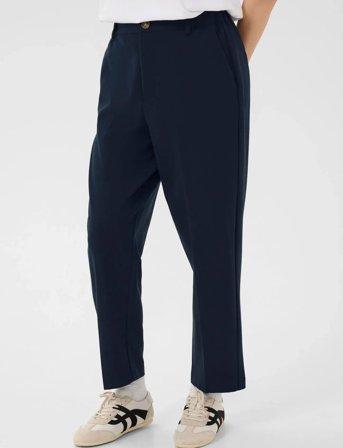 Kaffe Kaheather Cropped Pants - Navy - 42