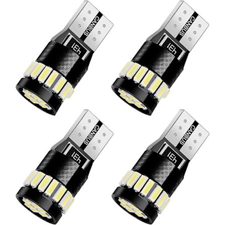 4 st T10 LED-billampor för bil 21 lysdioder 6000k Kallt vitt ljus, Canbus-felfri lampa W5w T10 194 168 2825 158 175 För läslampor, kupol, lampor, Tru