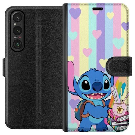 Kompatibel Tegnebogsetui til Sony Xperia 1 V BMW M4 i neonlime driftstil med graffiti og bygaderacerfølelse