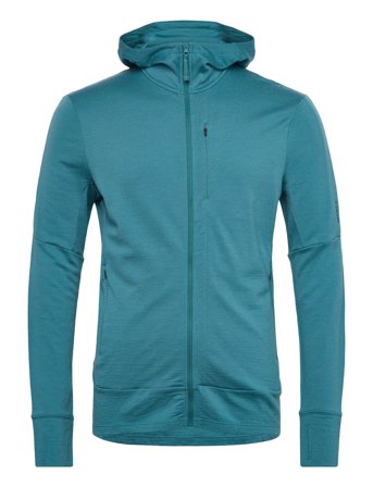 Icebreaker M Mer 260 Quantum Iv Ls Zip Hoodie - Blue - M