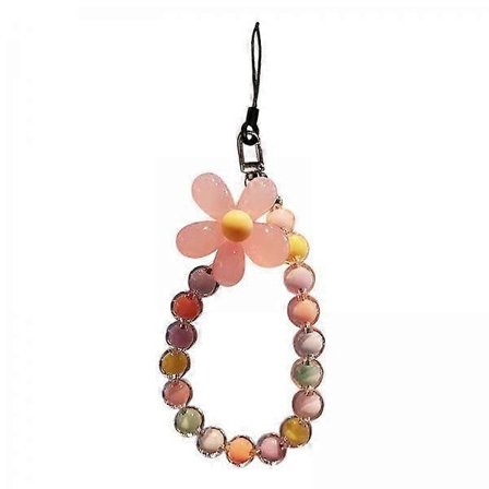 Puhelinkoru-kaulanauha Puhelimen kaulanauha Rannehihna Helmillä koristeltu akryylinen puhelinkotelon lisävaruste Puhelinketju naisille tytöille