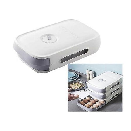 Køleskab Mad Æggehvide Opbevaringsboks Hylde Køleskabsskuffe Hylde Køkken Æggeopbevaringsboks