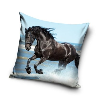 Kuddfodral 40 x 40cm - Svart Hingst