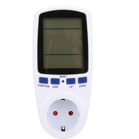 Hem Strömmätare 1000W EU-kontakt Bakgrundsbelyst LCD Watt Volt Ampere